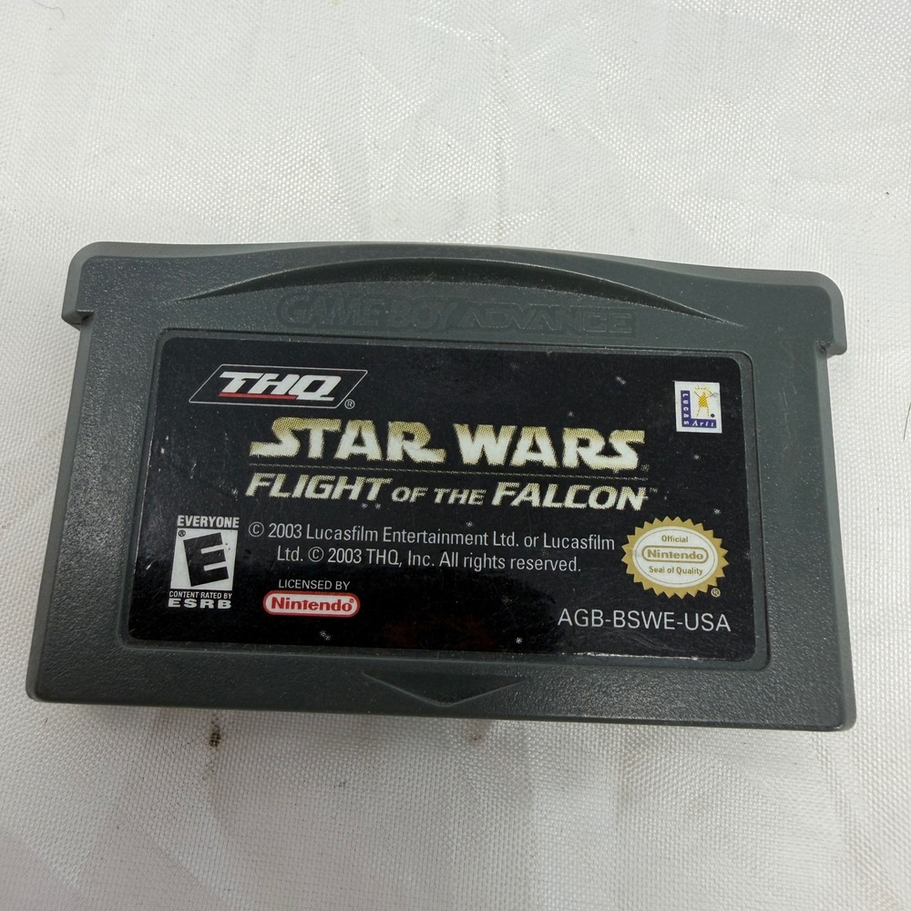 Star Wars Flight of the Falcon Nintendo Game Boy Advance GBA AGB-BSWE-USA THQ